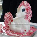 Homemade Pink My Little Pony Birthday Cake