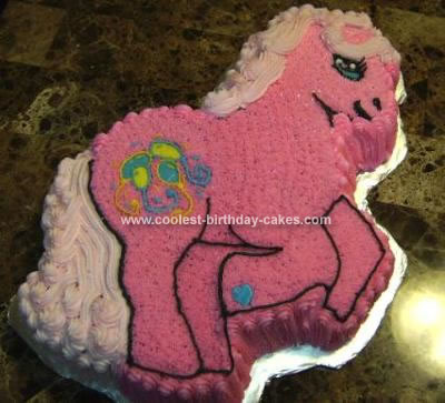 Homemade Pinkie Pie My Little Pony Cake