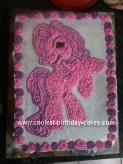 Homemade Pinkie Pie Pony Cake