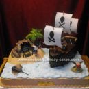 Homemade Pirate Birthday Cake