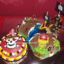 Homemade Pirate Theme Cake