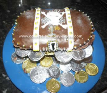 Homemade Pirate Treasure Chest Cake