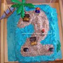 Homemade Pirate Treasure Island Birthday Cake
