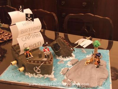 Homemade Pirates Cake