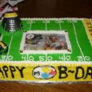 Homemade Pittsburgh Steelers Cake