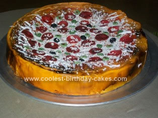 Homemade Pizza Birthday Cake