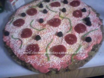 Homemade Pizza Cookie Cake