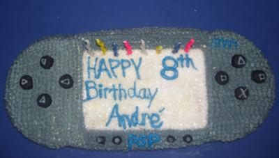 Homemade Playstation Birthday Cake