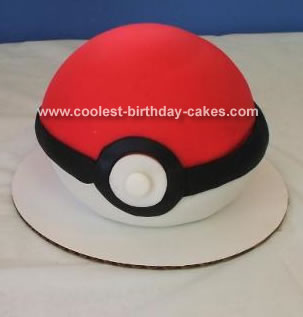 Pokemon Ball Cake
