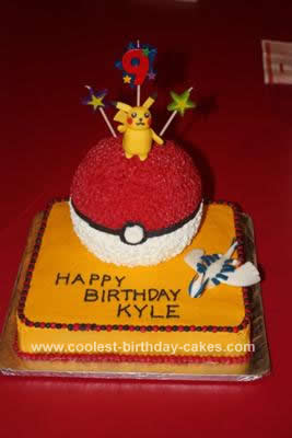 Homemade  Pokemon Cake