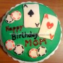 Homemade Poker Birthday Cake