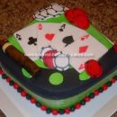 Homemade Poker Table Birthday Cake