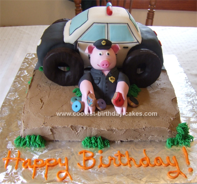 Homemade Police Cake