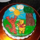 Homemade Pooh & Tigger Cake