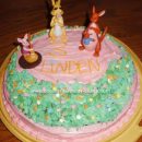 Homemade Pooh's Friend Birthday Cake
