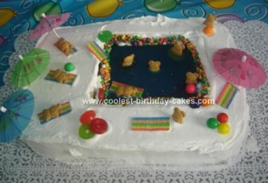 Homemade Pool Cake