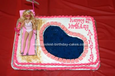 Sharpay Pool Party Cake