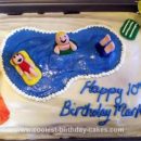 Homemade Pool Party Cake