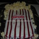 Homemade Popcorn Bag Birthday Cake