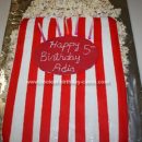 Homemade  Popcorn Birthday Cake