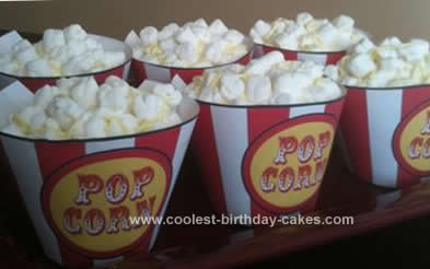 Homemade Popcorn Box Cupcakes
