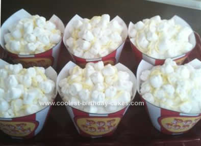 Homemade Popcorn Box Cupcakes