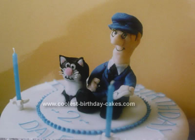 Homemade Postman Pat Birthday Cake