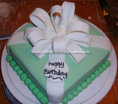 Homemade Present Birthday Cake