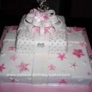 Homemade Prettiest Pink Gift Box Birthday Cake
