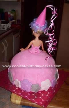 Homemade Pretty As a Princess Birthday Cake