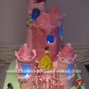 Homemade Princess Castle Birthday Cake