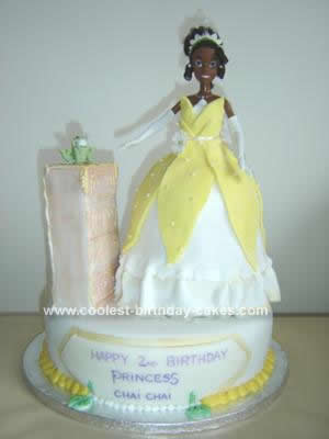 Homemade Princess and the Frog Birthday Cake