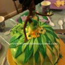 Homemade Princess and The Frog Birthday Cake