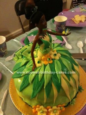 Homemade Princess and The Frog Birthday Cake