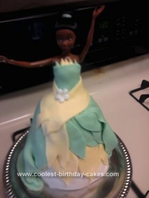 Homemade Princess and the Frog Cake