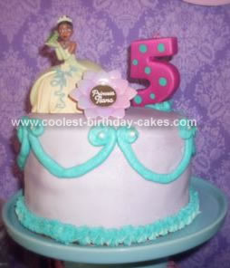 Homemade  Princess and the Frog Princess Tiana Birthday Cake