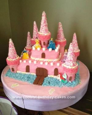 Homemade Princess Castle 3rd Birthday Cake
