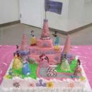 Homemamde Princess Castle Birthday Cake