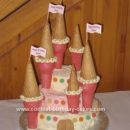 Homemade  Princess Castle Cake Design