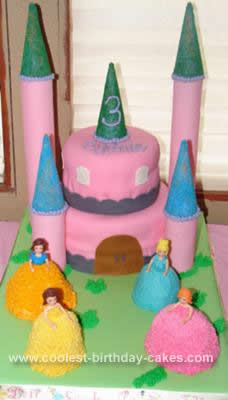 Homemade Princess Castle Cake Idea