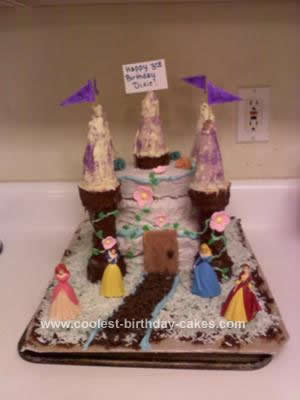 Homemade Princess Castle Cake Idea