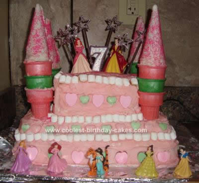 Homemade   Princess Castle Cake Idea