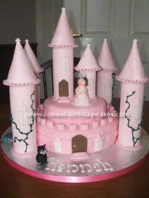 Homemade  Princess Castle Cake Idea