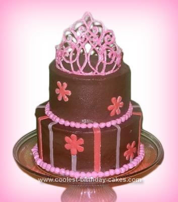 Homemade Princess Crown Cake