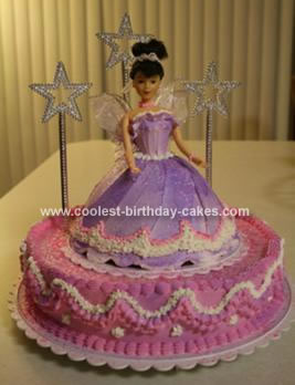 Fairy Purple Princess Doll Cake