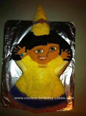 Homemade Princess Dora Cake