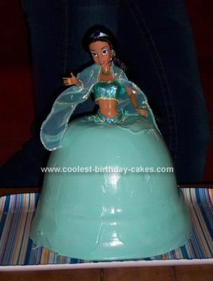 Homemade Princess Jasmine Birthday Cake