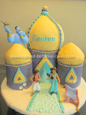Coolest Princess Jasmine's Arabian Castle Cake