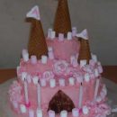 Homemade Princess Rose Palace (gluten free) Cake