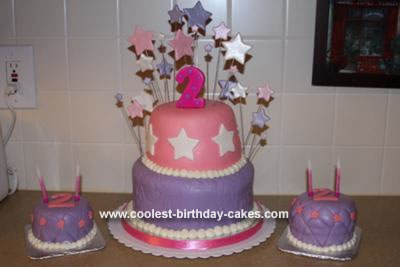 Homemade Princess Stars Cake